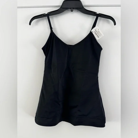 NWT Leonisa Women’s PowerSlim Secret Sculpting 2-Way Tank in black, size Medium. - Picture 4 of 14